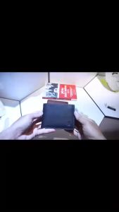 Ví da bò thật  da bò cao cấp không khoá kéo 2 màu đen  nâu