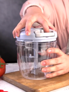 500/900ML Hand Chopper Manual Rope Food Processor with Pounding Garlic Cutting Pepper Puree Cooking Machine