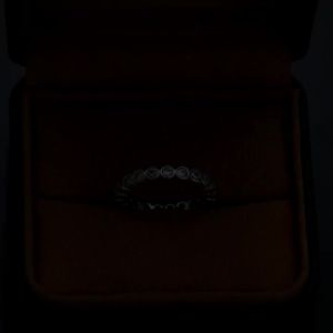 Huitan Exquisite Cubic Zirconia Rings for Women Full Paved Round CZ Silver Color Fashion Promise Rings Versatile Jewelry