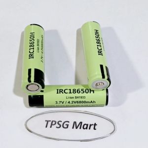 Pin 18650 Panasonic IRC18650 3.7V - 4.2V 6800mAh (Pin sạc): Đầu Nhọn / Đầu Bằng (1 Viên)