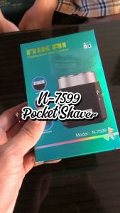 NIKAI N-7599 Shaver Elektrik Portable Pria Tanpa Kabel Tajam Hemat Daya Alat Cukur Kumis Jenggot Traveling Flexibel Pisau Ganda Tahan Lama Praktis