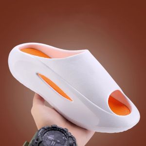 2025 New Mens Sporty Slippers Summer Anti-Odor Outdoor Wearable Anti-Slip Wear-resistant Home Comfortable Flat Heel Slippers