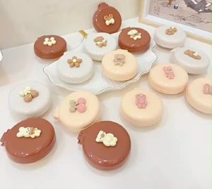 หวีลม หวีพับได้น่ารัก หวีนวดมีกระจก หวีพกพาขนาดเล็ก พกพาสะดวก หวีเบาะลมขนาดเล็กสำหรับเด็กผู้หญิง