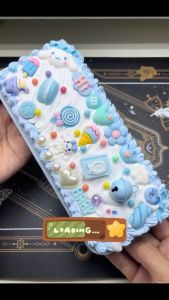 1 Set DIY Deco Cream Kit/Tempat Pensil Lucu Deco Cream Clay KotakStationery Pake Handmade Stationery Clay Pencil Box Menghias Prakarya Anak Kartun Gift