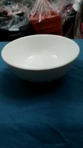 Chén ăn cơm nhựa melamine trắng 2 lớp CO 02: Ø 11.2 x 5.4 cm