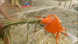 Máy băm chuối nguyên cây nhỏ nhuyễn trộn cám cho gàvịtheo