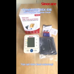 SINOCARE Tensimeter Digital Otomatis Suara + Indikator Layar BSX-516 | Tensi Cek Tekanan Darah