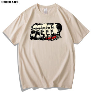 HOM HANS | Communist Symbols Loose Fit Short Sleeve T-Shirt High Quality Cotton