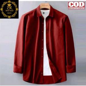 PROMO 3 KEMEJA cuma 80ribuan KEMEJA POLOS PRIA SLIMFIT LENGAN PANJANG