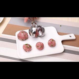 Dụng Cụ Làm Thịt Viên Bằng Thép Không Gỉ Gạo Thịt Cá Tự Làm Kẹp Thịt Viên Nhồi Bông-HAUSE