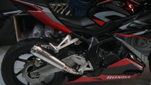 Knalpot Full Sistem Honda Cbr 250 Cb250rr tipe m1 short SMOKE MUFFLER