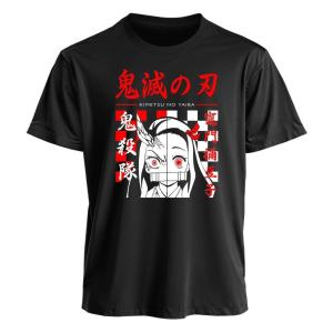 Bandai | Demon Slayer Nezuko Graphic T Shirt Men Women Anime Print Cotton Short Sleeve Tee Oversized Casual Tops 2026 New Y2k Streetwear