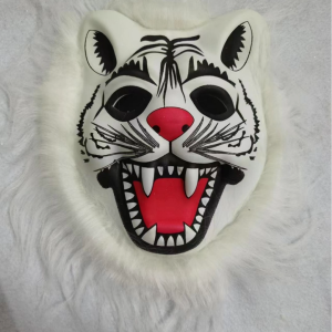 【READY STOCK】Halloween Tiger Half Mask/Animal Mask Easter Christmas/Masquerade Party Cosplay Props/Animal Fringed Masks