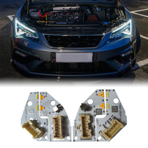 White LED Headlight DRL Board For 2017-2020 Seat Leon MK3 5F Cupra Daytime Running Lights Board Module OEM 5F0941475A 5F0941476A