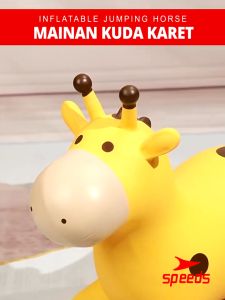 SPEEDS Jumping Animal Mainan Anak Kuda Kudaan Karet Tebal Jungkat Jungkit 001-43