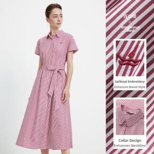 Navigare | Slim Waist Long Dress Cotton Summer New