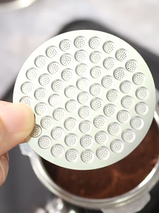 Gemilai‘s double-layer 304 stainless steel coffee filter mesh extraction filter mesh splash proof  high temperature resistant reusable 51/53/58mm