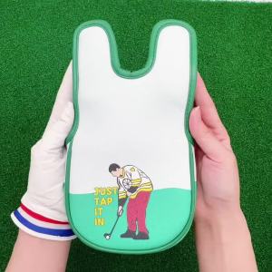 Premium Putt Cover for DF3 Golf Club Protector Putter Headcover with Stylish Carton Pattern Funny Golf Accessories for Dad