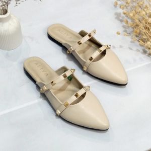 ALIYA LURIDA Flat Mules Wanita Sandal slop 1cm