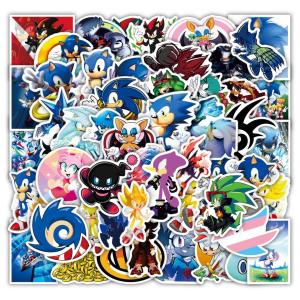 150-Piece Set Cute Sonic Cartoon Stickers Graffiti Decal for Skateboard Waterproof PVC Notebook Personalization Sticker