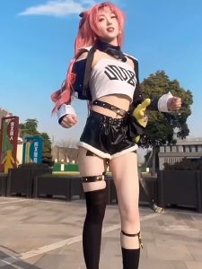 READY 80cm Wig Nicole Demara Cosplay Zenless Zone Zero Kualitas Tinggi