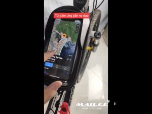 Túi đeo thể thao và treo xe đạp Gắn Sườn Trước Xe Đạp Có Giá Đỡ Đựng Điện Thoại Màn Hình Cảm Ứng Dưới 6.5 Inch Chống Thấm Nước - túi treo sườn xe đựng điện thoại cảm ứng khi lái xe