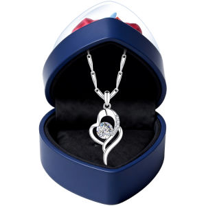 East Beauty | 999 Pure Silver Heart-Shaped Pendant Necklace