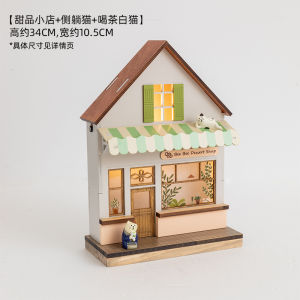โมเดลบ้านสไตล์ครีม อั๋ยิง ตกแต่งห้องนิติบุคคลแบบ Dopaamine โมเดลตกแต่งภายในบ้านสไตล์วิลล่า อุปกรณ์ตกแต่งบ้าน