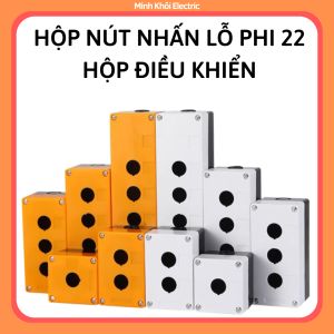 Hộp Nút Nhấn Lỗ Nhựa Phi 22 Cao Cấp hộp điều khiển lỗ hộp lỗ hộp công tắc điều khiển hộp nút bấm điều khiểnhộp nút ấn
