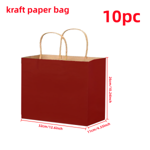 Kraft paper gift bag with handle，suitable for gift packaging，party gifts，boutique stores，handicrafts，grocery stores，shopping