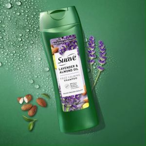 SUAVE Shampoo แชมพู สวาฟ ลาเวนเดอร์ & อัลมอนด์  373 ml. (สระผม ครีมสระผม ชมพู สม่ำเสมอ)