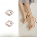 7or9 Hạt Tròn Olive Xám Đá Khóa Giày Giày Cao Gót Phụ Kiện Miễn Phí DIY Một Giày Phụ Kiện Đa Mặc Thời Trang, Sành Điệu Và Đa Năng. 