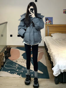 Korean Style Loose Thickened Hooded Bread Cotton Jacket Womens Winter Fashion Popular Small Size Thickened Cotton Coat