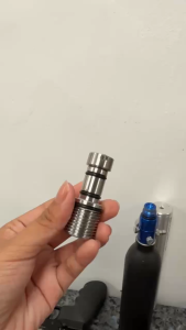 Valve Stainless with nut 5mm hole