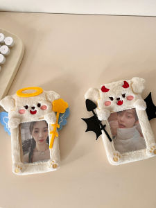 ที่ใส่บัตรตุ๊กตาเทวดาและปีศาจแบบดั้งเดิม น่ารัก ตัว กล้องอินสแตนท์ จูกก้า จี้โชว์รูปแบบไอดอล วัสดุ โพลีเอสเตอร์ ชิ้น อุปกรณ์สำหรับธุรกิจ