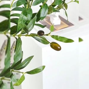 🎄สั่งแล้วฟรีกระถางดอกไม🎄 ต้นโอลีฟ ต้นไม้ปลอมใหญ่ ต้นไม้ปลอม ต้นมะกอกปลอม 120cm 150cm 180cm พร้อมกระถาง สำหรับตกแต่งบ้านออฟฟิศให้น่าอยู่ยิ่งขึ้น ลำต้นสีน้ำตาลเหมือนของจริง ต้นมะกอกโอลีฟเหมือนจริง ต้นไม้ประดับ ต้นมะกอกโอลีฟปลอม ต้นไม้พร้อมกระถาง