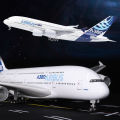 Large LED Lighted Wheel RC Plane Model A380. 