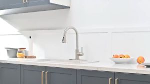 304 Kran Sink Tarik Sprayer Keran Cuci Piring Fleksibel Stainless Kitchen