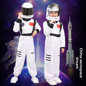 Aerospace Suit Childrens Performance Costume Pilot Astronaut Role-playing Outfit Polyester Fabric Universal for Boys And Girls