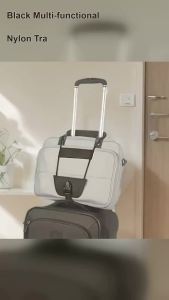 Dây Đeo Túi Du Lịch Bằng Nylon Đa Chức Năng Màu Đen - Dây Căng Co Giãn Phụ Kiện Cố Định Hành Lý & Ba Lô