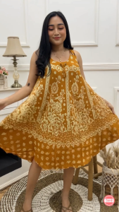DASTER YUKENSI SEKAR KEKINIAN TERBARU DRESS WANITA SIMANIS TALI BAJU TIDUR SINGLET LONGGAR BUMIL