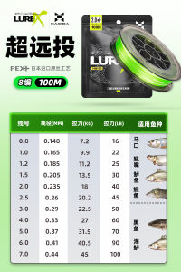 Hasda 8 Series PE Wire Strong Horse Lure Line Main Line Genuine Goods Super Strong Pull Import Tossing Abrasion Resistant Fishing Line