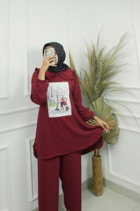 One Set Wanita Setelan Onset Cewek Kekinian SAKURA SET CRINKLE APK SABLON BAJU ATASAN DAN CELANA