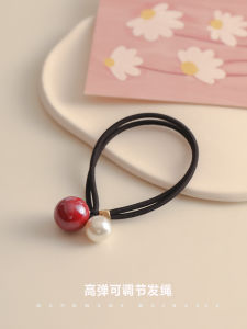 เรียบง่าย เปิดมุกเทียมผมผูก น่ารัก สไตล์เกาหลี Headwear ยืดได้ ยางรัดผมที่ทนทานอุปกรณ์เสริมสําหรับเด็กผู้หญิงมาใหม่