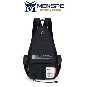 MENSPE Fashion Mens Backpack Shoulder Bag Multifunctional Chest Bag Waterproof Oxford Cloth Large Capacity Travel Backpack Casual Backpack Sports Chest Bag