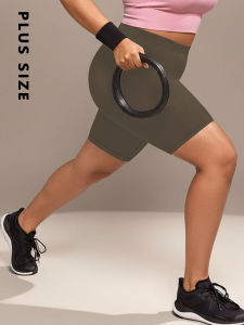 Plus Size Biker Shorts for Women Super Soft No See Through Workout Running Yoga Home Lounge Wear Leggings
