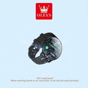 OLEVS Smartwatch Koneksi Bluetooth | 1.43 Amoled | 5ATM Waterproof | Compass | Altitude Air Pressure jam olahraga