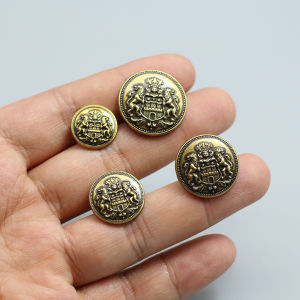 Retro Metal Button for Coat Sweater Suit British Style Large Button DIY Sewing Accessories Other Brand Button Number 91