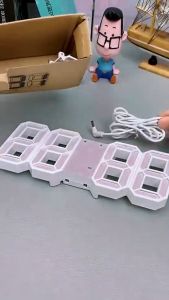 W&G Jam Meja LED Modern Digital Clock with Alarm Function - H211