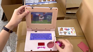 Imitation laptop learning Machine Catoon Music Computer Mainan Edukasi Anak dengan Lampu Dan Musik